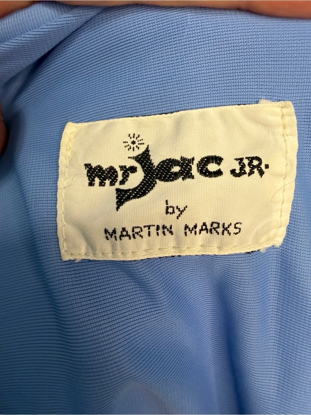 Vintage 70s Mr. Jac Jr Martin Marks Cornflower Blue Maxi Nightgown Loungewear - Picture 10 of 10